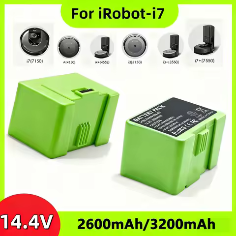 14.4V 3200mAh/2600mAh Battery Replacement for iRobot Roomba e and i Series i7+ e5 7150 7550 i3 3150 