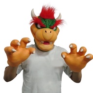 Alat Cosplay Bowser Lateks Anime Pesta Halloween Main Peranan Alat Peraga untuk Hadiah Aksesori Kost