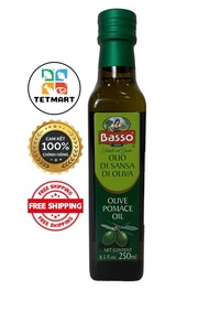 Dầu oliu (ô liu) pomance Basso 250ml nhập khẩu (Basso Italia olive pomance oil 250ml) Hàng EUfood ch