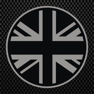 uk Car Stickers Waterproof Pvc Size 8 x 8 cm Each Piece Is Die-Cut. **Not Printed**