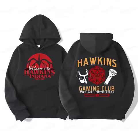Cannibal Flower Demogorgon Hawkins Hoodies Women Men Cartoon Anime Print Clothes Streetwear Tops Swe
