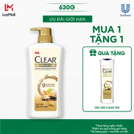 Dầu Gội CLEAR 9 Thảo Dược Cổ Truyền Sạch Gàu Giảm Gãy Rụng 630G
