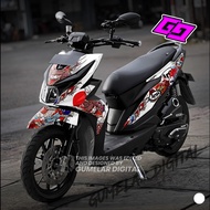 Decal Sticker HONDA BEAT Esp Street 2016-2019 Fullbody Racing Japanese Arai Motif 031