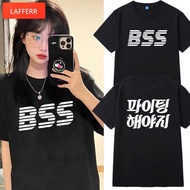 [Featured] Seventeen Collision Style BSS Black Half-Sleeved t-Shirt 2023 Pure Cotton Half-Sleeved Me