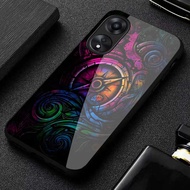 Softcase Kaca OPPO A18 - Casing HP OPPO A38 terbaru [M371] Casing OPPO - Motif Aestetik- Kesing Hand