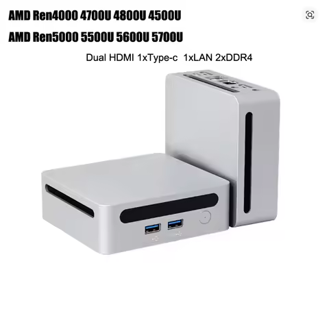 2025 Kingdelnuc Mini PC Ren4000 4700U 4800U 4500U Ren5000 5700U 5600U Win11 DDR4 up to 64GB WiFi6 NU