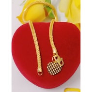 Gelang tangan pandora padu dewasa emas 916 tulen