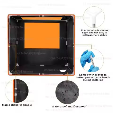 Made Universal Multi-Size Laser Engraving Cutting Machine Enclosure for Most CNC Gantry Engraving Ma