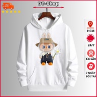 Men's hoodie with LABUBU print, thick Pe Basic felt, loose form for autumn and winter, Local Brand, 