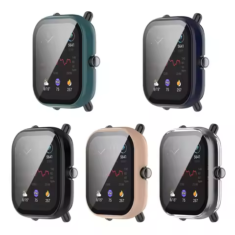 Tempered Glass Film Screen Protector for Huami Amazfit GTS 2 Mini (Blue)