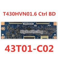 43T01-C02 1Pc Tcon Board T430hvn01.6 Ctrl Bd 43T01-C02 TV T-Con Logic Board,guaranteed quality 43T01