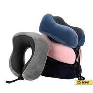 Portable Memory Foam Neck Pillow Travel U-Shape Pillow Bantal Leher Car Neck Travel Pillow Support Cervical