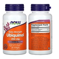 NOW Foods Ubiquinol 50 mg 100 mg 200 mg CoQ10