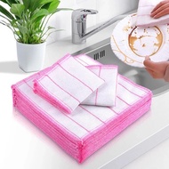 Kitchen Supplies 5-Tier Padded Dishcloth Table Cloth Cleaning Cloth Monolithic Cotton Yarn Wash Dishes Small Square Towel