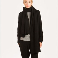 black cashmere scarf, cashmere travel wrap, knit cashmere shawl, pashmina