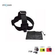Proocam Adjustable Elastic Head Strap PRO-J023 with anti-slide Glue with Storage g for Gopro Hero , 
