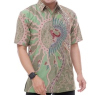 KEMEJA Men's short-sleeved batik shirt in fur lining DC012