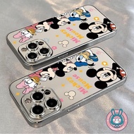 Mickey Plating Mirror Casing For Realme GT GT6 6T GT5 GT3 GT2 Neo 6 5 240W SE 3 2 2T GT Master Q5 Q3