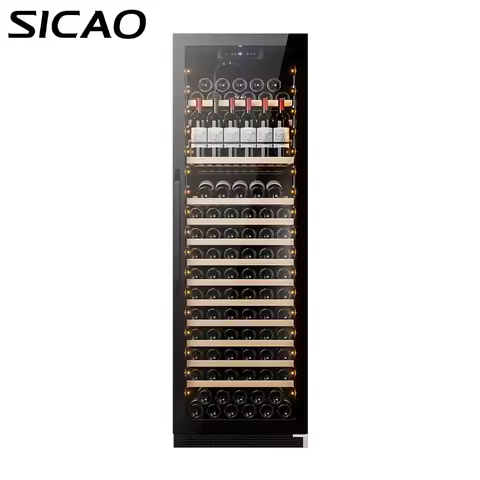 Dual Zone Wine Fridge Stainless Steel Commercial Wine Cooler Chiller with Preservation System for Ho