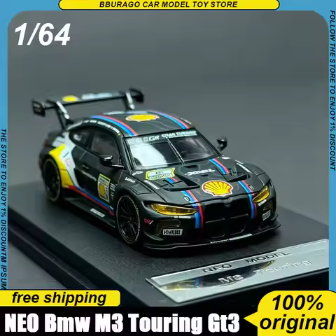 New Neo 1:64 Bmw M3 Touring Gt3 24h Endurance Race Alloy Wagon Model Static Display Vehicle For Euro