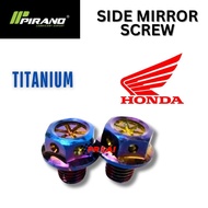 PIRANO Side Mirror Screw SKRU Honda TITANIUM BLUE kiri kanan 1 SET ex5 w125 rs dream w100