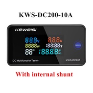 DC 0-200V โวลต์มิเตอร์แอมป์มิเตอร์ KWS Power Energy Meter LED Digital DC Wattmeter มิเตอร์ไฟฟ้าพร้อม