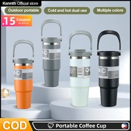 Vacuum Insulated Tumbler with Straw Coffee Mug Hot&amp;Cold Multipurpose Water Bottle 900ml/ 600ml