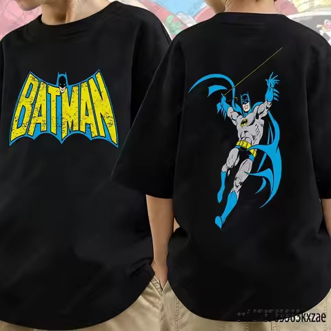 The Batman Print T-shirts For Adult/Kids DC Comic Cartoon Children Clothing Casual Comfortable Cotto