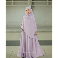 Hadramiyah Set Jubah Hajar Termasuk Khimar & Niqab 1 Layer Set Clothing Wanita Muslimah By Butik Had