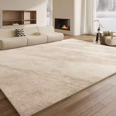 Minimalism Bedroom Decor Marble Carpet Light Luxury Carpets for Living Room Fluffy Soft Plush Floor 