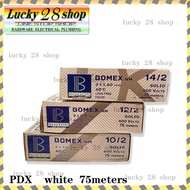 ORIGINAL BOSTON BOMEX NM 14/2, 12/2, 10/2 PDX WIRE (per box)(White Color) 75meters