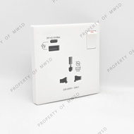 SCHNEIDER VIVACE E INTERNATIONAL 13AStop Kontak WITH USB TYPE a+C 2.1A WHITE KBN15USB_IS_WE