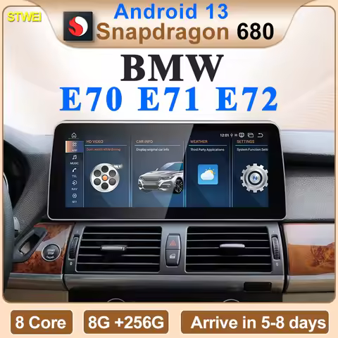 2024 New ID6 ID7 ID8 Android 13 Qualcomm680 Snapdragon6225 8GB 256GB 12.3inch For BMW X5 E70 X6 E71 