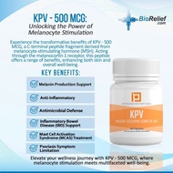 พร้อมส่ง Integrative Peptides KPV 500mcg - 60 Capsules การกระตุ้นเมลาโนไซต์มาบรรจบกับความสมบูรณ์ร่าง