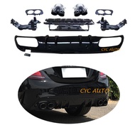 W205 diffuser for Mercedes Benz W205 upgrade C43S rear diffuser AMG sedan 2015 2016 2018