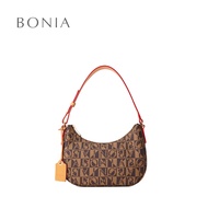 Bonia Butterscotch Monogram Shoulder Bag