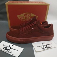 New Vans Old Skool Wtaps All Maroon Bnib Premium Original Sepatu Vans