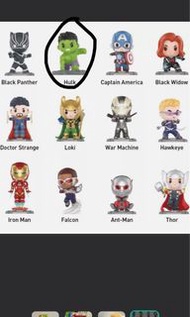 Pop mart avengers marvel 盲盒 hulk 浩克 綠巨人