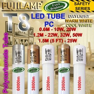 [Local Seller] LED T8 Tube  1 Feet/ 1 1/2 Feet / 2 Feet // 3 Feet // 4 Feet // 5 Feet (SAFETY TYPE) 