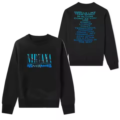 NirVANA Band Rock Long-sleeved Hoodie - Nirvana Kurt Cobain Men's Punk Loose-fitting Hoodie - Fall/W