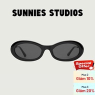 SUNNIES STUDIOS - Jackie Ink Midnight Oval Sunglasses - 60361RP-1
