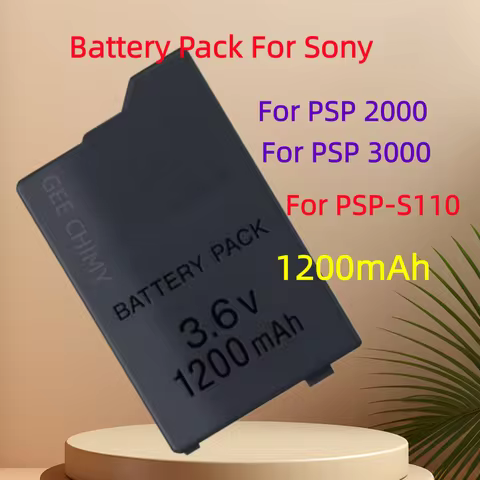 1200mAh Rechargeable Battery Pack For PSP-S110 Battery For Sony PSP2000 PSP3000 PSP 2000 3000 For Pl