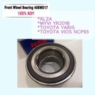 Front Wheel Bearing - Alza/Myvi yr2018/ Toyota Yaris/ VIOS NCP93 -40BWD17 - NSK