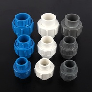 1pcs Inner Dia 20-63mm PVC Straight Union Connector Plastic Water Supply Pipe Fittings Garden Irriga