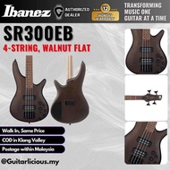 Ibanez SR300EB 4 String Electric Bass Guitar - Walnut Flat - ( SR300EB /  SR300EB-WNF)