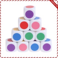 [leipupa] 10Pcs 16mm 6 Sided D6 Dice Dotted Round Corner for DnD D&D TRPG Board Game