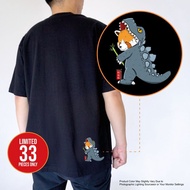 Riyoka - Oversized T-Shirt Ressa Panda X Gojira Cotton Combed 24s Limited Design