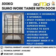 SUMO 500kg Work Tainer with Door Small Logistics Trolley Warehouse Roll Cage Roll Container Heavy Du