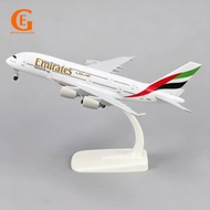 Emirates Airlines Airbus 380 Diecast Metal A380 Airplane Airclaft Aviation Toy with landing gear and
