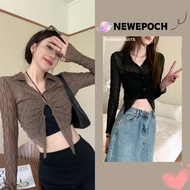 n epoch New Arrival Long Sleeve Coat Minimalist Color Cute Colors Suitable For All Ages